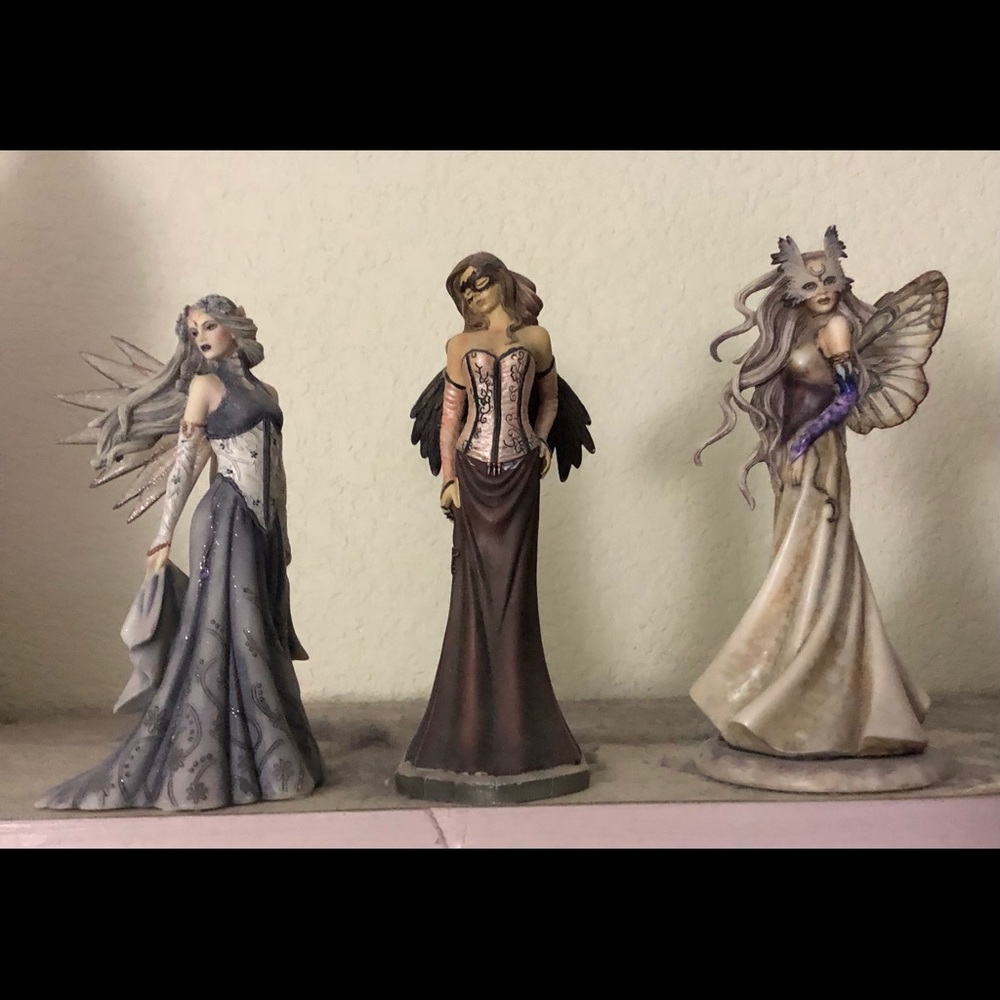 Set of 3 Jessica Galbreth Fairy Figurines